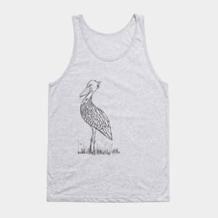 Shoebill ( right side) Tank Top